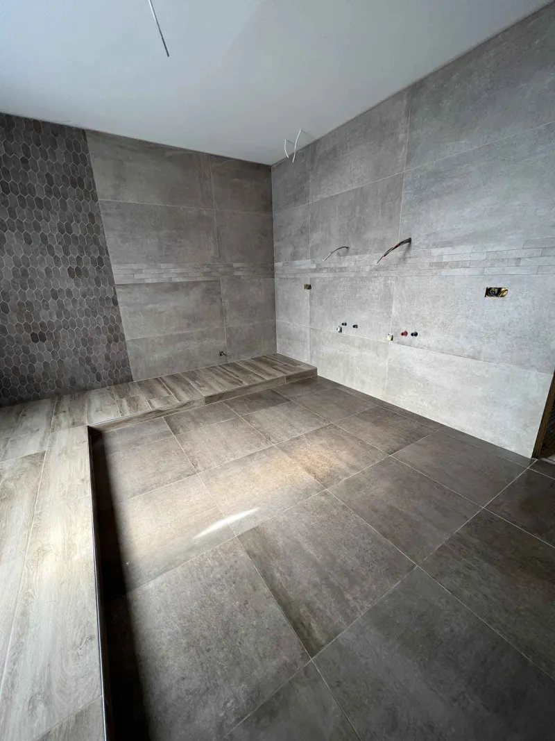 Salle de bains, faïence hexagonale à Charleroi, Pro Pose Carrelage